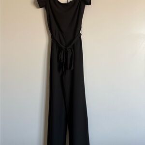 Forever 21 Black Off-Shoulder Jumpsuit